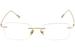 Oligarch Men's Eyeglasses NK3300 NK/3300 24kt Gold Plated Rimless Optical Frame