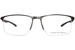 Porsche P8752 Eyeglasses Men's Semi Rim Rectangle Shape