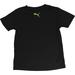 Puma Little Boy's V-Neck Geometric Cat Logo Short Sleeve T-Shirt