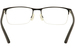 Puma Men's Eyeglasses PU 0028O 0028/O Half Rim Optical Frame