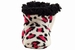 Skidders Infant Girl's Spicy Leopard Plush Booties Slippers Shoes