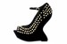 Steve Madden Women's Gammblee Black Multi Studded Heels Shoes