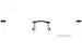 Swarovski SK1014 Eyeglasses Women's Rimless Butterfly Shape