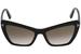 Tom Ford Women's Valesca-02 TF555 TF/555 Fashion Cat Eye Sunglasses