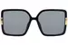 Tory Burch TY9075U Sunglasses Women's Square Shape