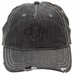 True Religion Men's Distressed Horseshoe Baseball Cap Hat (One Size Fits Most)