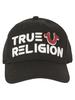 True Religion Men's Horseshoe Embroidered Cotton Strapback Baseball Cap Hat