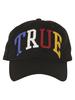 True Religion Men's Rainbow Emblem Cotton Strapback Baseball Cap Hat