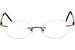 Tuscany Men's Eyeglasses Chassis Stainless Steel Rimless Optical Frame