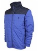 U.S. Polo Association Men's Color Block Puffer Zip Front Long Sleeve Jacket