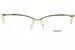 Versace VE1304 Eyeglasses Women's Semi Rim Cat Eye