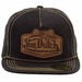 Von Dutch Men's Leather Patch Fashion Trucker Cap Hat (One Size Fits Most)