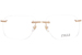 Zilli ZI60074 Eyeglasses Men's Rimless Rectangle Shape