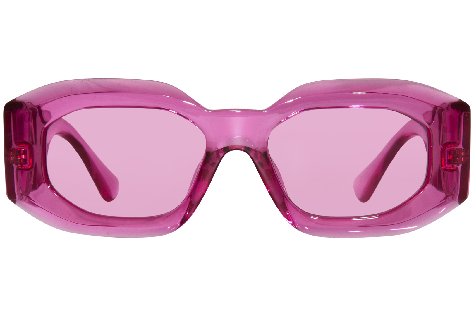 Versace VE4425U 542184 Sunglasses Pink Transparent/Pink Rectangle Shape ...