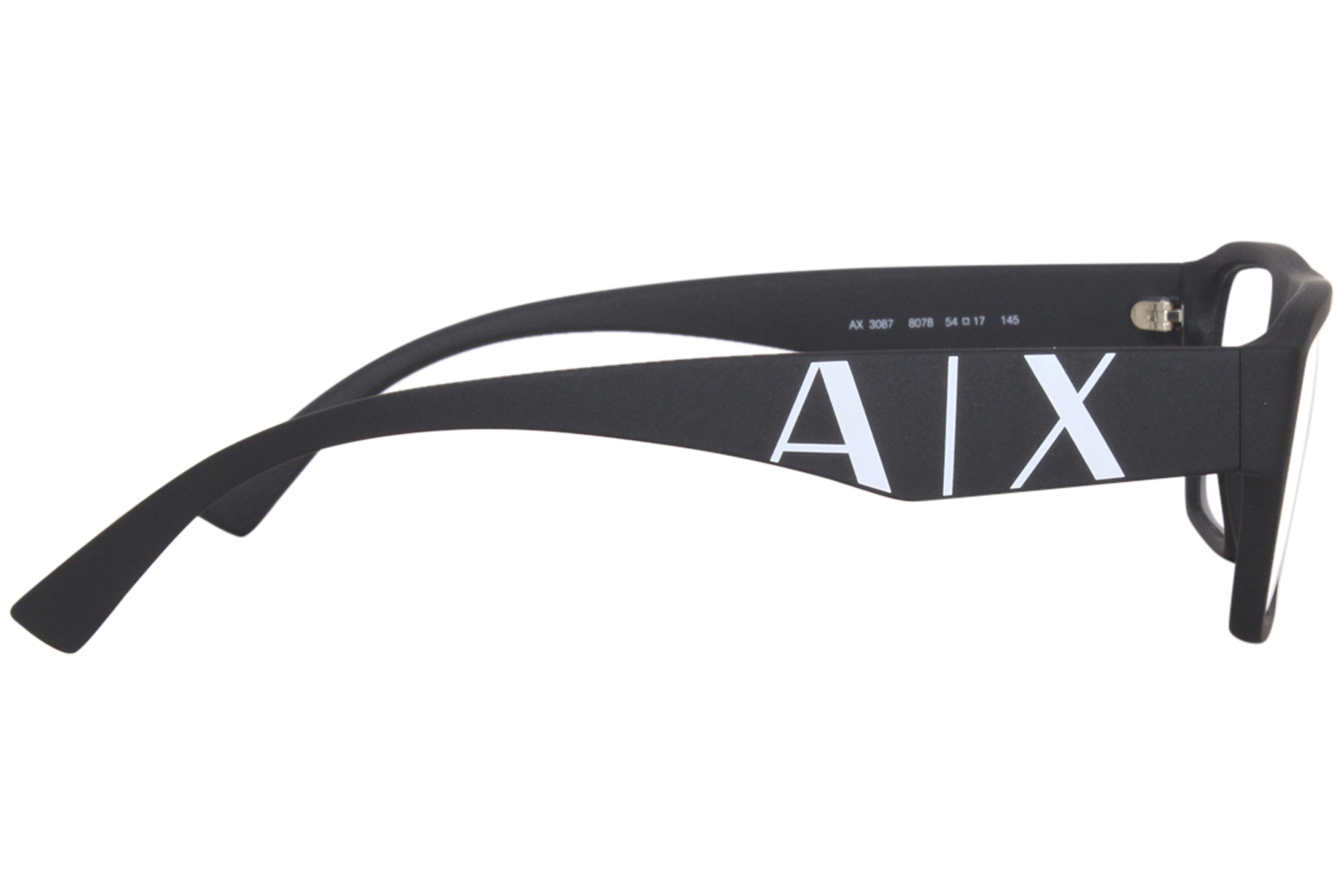Armani Exchange AX3087 8078 Eyeglasses Men's Matte Black Full Rim 54-17 ...