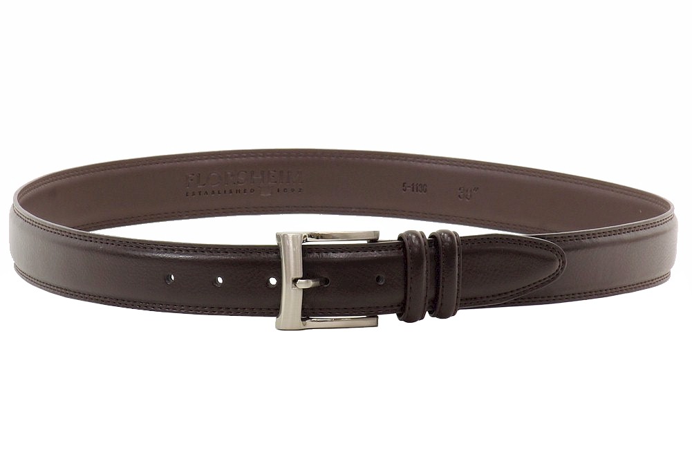 Florsheim Men's Pebble Grain Genuine Brown Leather Belt Sz: 32 | JoyLot.com