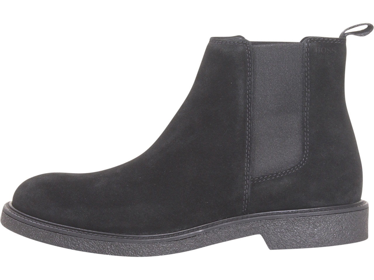 Hugo Boss Men's Tunley Chelsea Boots Suede Leather Shoes Black Sz. 13 50460014 |