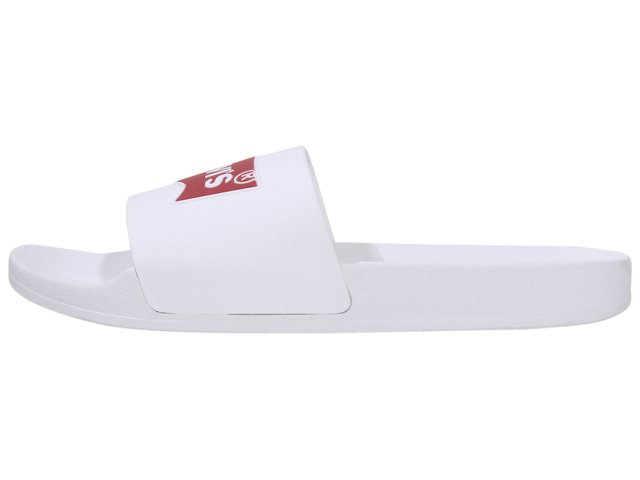 Levis Men's Batwing-Slide-2 Sandals Slip-On Shoes Logo White/Red Sz: 10  519761 | JoyLot.com