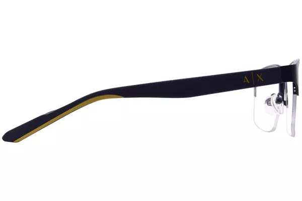  Armani Exchange AX1068 Eyeglasses Men's Semi Rim Rectangle Shape 