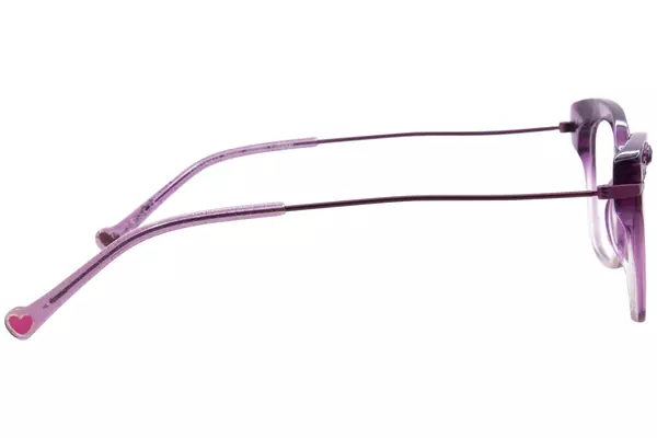  Betsey Johnson Name Drop Eyeglasses Full Rim Rectangle Shape 