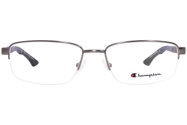  Champion Triad Eyeglasses Men's Semi Rim Rectangular Optical Frame 