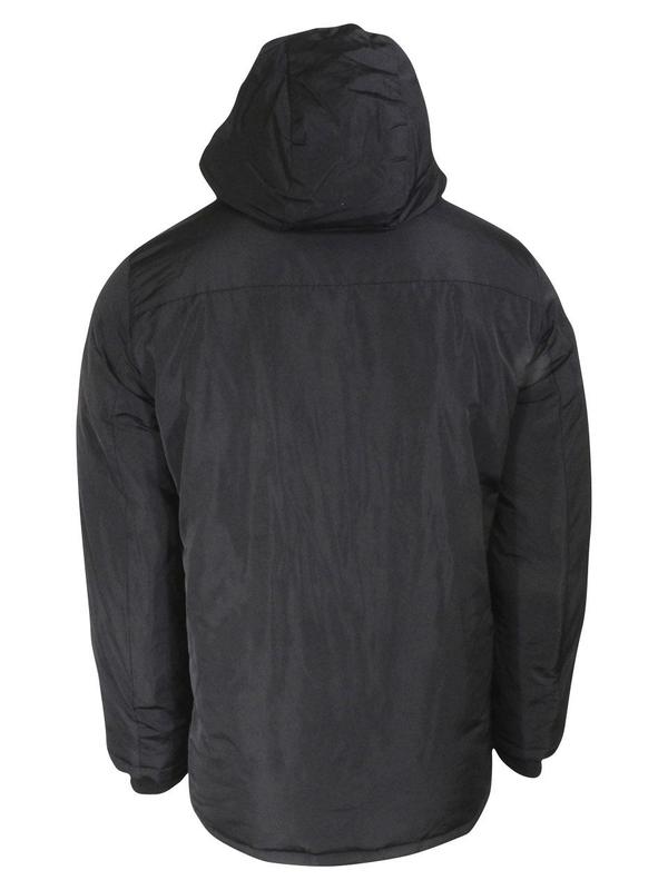 Donna Karan DKNY Men's Water Resistant Zip Front Black Hooded Jacket Sz ...