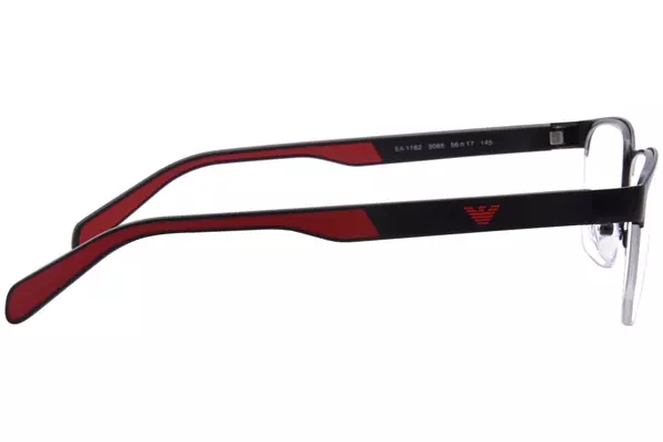  Emporio Armani EA1162 Eyeglasses Men's Semi Rim 