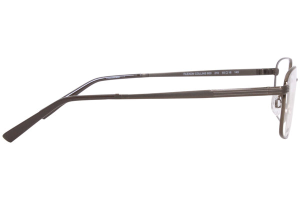  Flexon Collins 600 Eyeglasses Men's Full Rim Rectangle Shape 