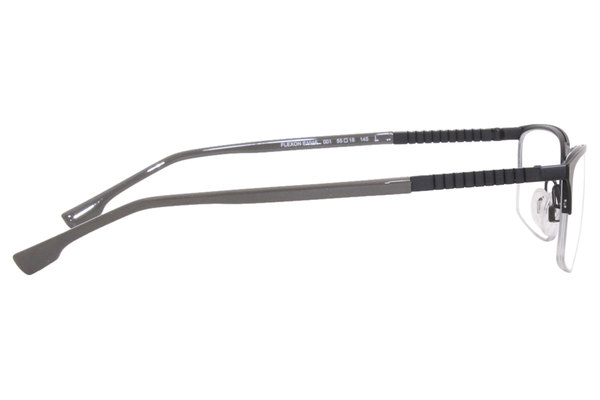  Flexon E1016 Eyeglasses Men's Semi Rim Rectangular Optical Frame 