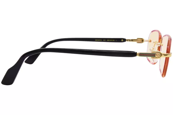  Gucci GG1221S Sunglasses Rimless Style Custom Facet Design Lenses 