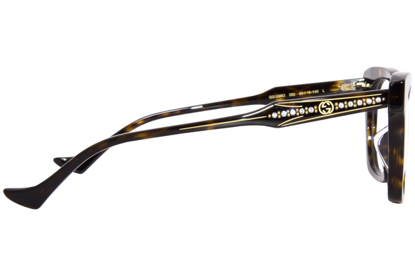  Gucci GG1299O Eyeglasses Women's Full Rim Cat Eye 