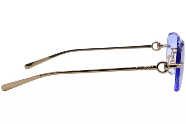  Gucci GG1703O Sunglasses Rimless Style Custom Facet Design Lenses 