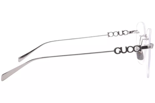  Gucci GG1806O Eyeglasses Women's Rimless Square Shape 