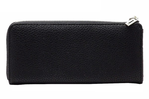  Guess Women's Cate Pebbled Slim Zip-Around Clutch Wallet 