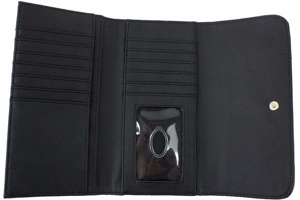  Guess Women's HuntleySlim Clutch Tri-Fold Wallet 