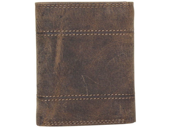  John Deere Men's Access Wallet Trifold Embossed Leather 