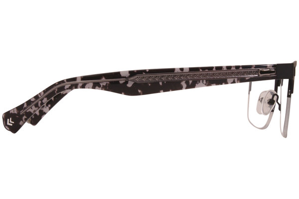  John Varvatos V181 Eyeglasses Men's Semi Rim Rectangular Optical Frame 