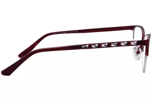  Judith Leiber Couture Rhythm Eyeglasses Women's Semi Rim Cat Eye 