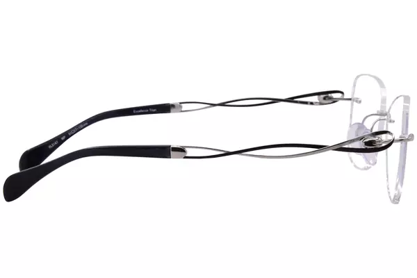  Line Art by Charmant XL2147 Eyeglasses Women's Rimless Oval Optical Frame 