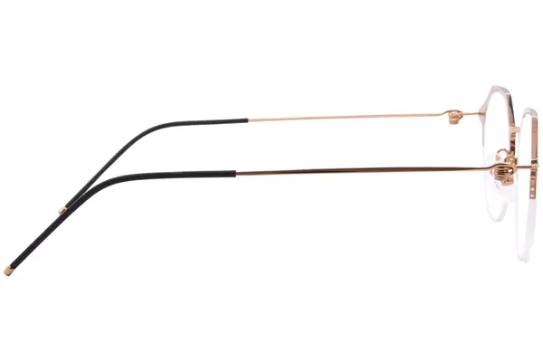  Lumiere 6545 Eyeglasses Women's Semi Rim Round Shape 