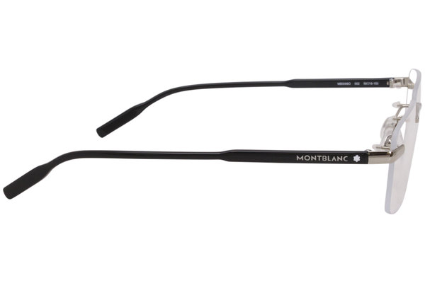  Mont Blanc MB0088O Eyeglasses Men's Rimless Rectangular Optical Frame 