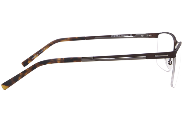  Morel Lightec 30042L Eyeglasses Frame Men's Semi Rim Rectangular 