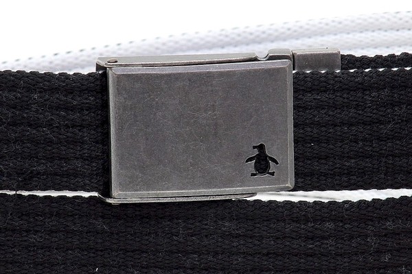 Original Penguin Men's Solid Color Reversible Web Belt Adjustable Up To Size 50 