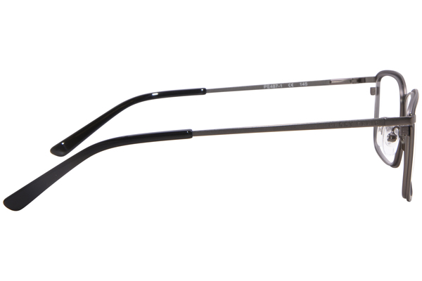  Perry Ellis PE487-1 Eyeglasses Men's Full Rim Rectangle Shape 
