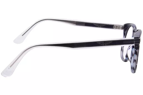  Police VPLF04 Eyeglasses Men's Full Rim Round Shape 