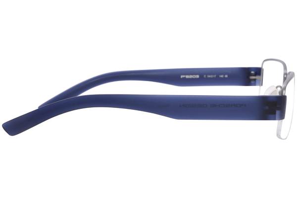  Porsche Design P8203 Eyeglasses Men's Semi Rim Rectangle Shape 
