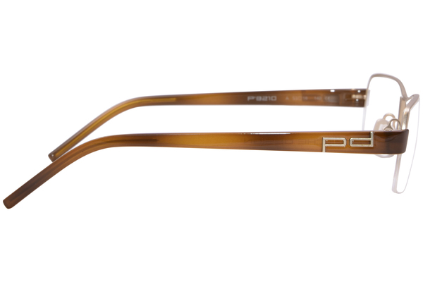  Porsche Design P8210 Eyeglasses Semi Rim Square Shape 
