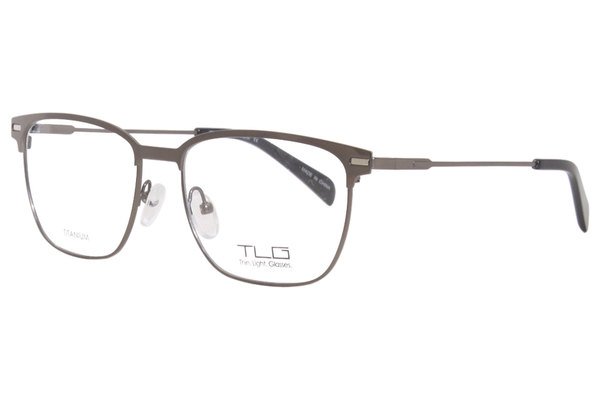  TLG Thin Light Glasses NUCP051 Eyeglasses Frame Men's Full Rim w/Clip-on 
