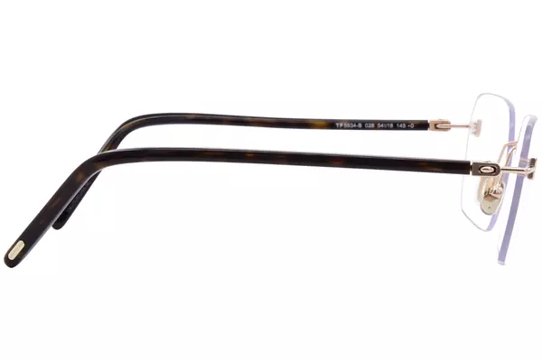  Tom Ford FT5934-B Eyeglasses Men's Rimless Rectangle Shape 