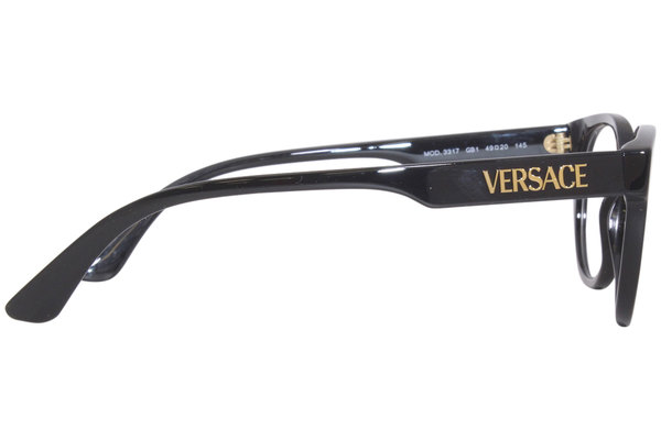  Versace 3317 Eyeglasses Men's Full Rim Round Shape 